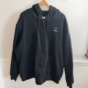 ORORO Men's Heated Apparel Black Hoodie Sz 3XL *Missing Battery Pack + Tiny Flaw